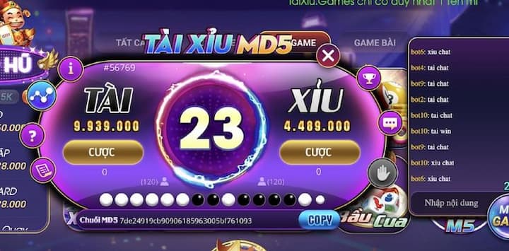 Cách chơi tài xỉu MD5 chi tiết cho người mới